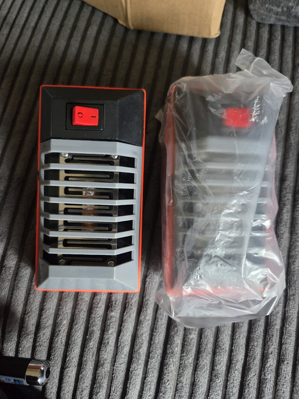 Portable Bug Zapper Lamp in Black and Red